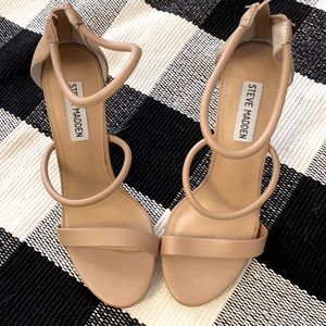 Steve Madden nude high heel sandals